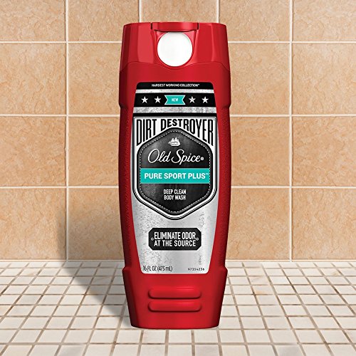 0037000945277 - OLD SPICE DIRT DESTROYER DEEP CLEAN BODY WASH, PURE SPORT PLUS, 16 FL. OZ., (PACK OF 2)