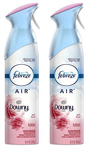 0037000962588 - FEBREZE AIR REFRESHER - WITH DOWNY APRIL FRESH SCENT - WITH NEW ODORCLEAR TECHNOLOGY - NET WT. 8.8 OZ (250 G) PER BOTTLE - PACK OF 2 BOTTLES