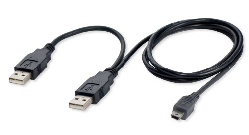 3700284607113 - CONNECTLAND CL-CAB20042 DUAL USB 2.0 TYPE A TO USB MINI 5-PIN TYPE B X1 Y DATA AND POWER CABLE