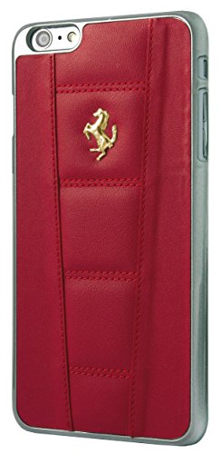 3700740347829 - FERRARI 458 GOLD LIMITED EDITION GENUINE LEATHER HARD CASE FOR IPHONE 6 PLUS RED