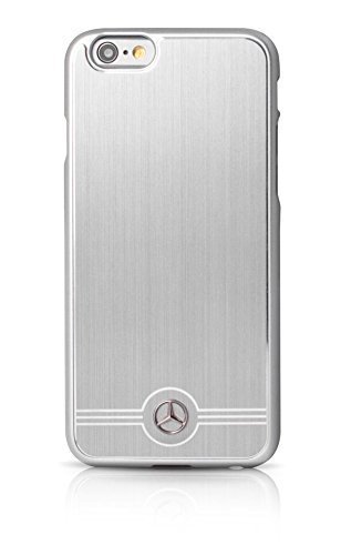 3700740361870 - MERCEDES-BENZ OFFICIAL PURE LINE ALUMINUM HARD CASE FOR (IPHONE 6 PLUS/6S PLUS) SILVER- MEHCP6LBRUAL