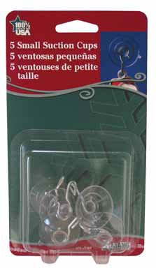 0037063410835 - ADAMS 7500-77-1043 CHRISTMAS SUCTION CUP HOOKS, 1-1/8 (PACK OF 12)