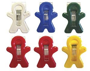 0037063739776 - ADAMS 3303-50-0569 PEOPLE SHAPED MAGNET CLIP, ASSORTED COLORS