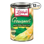 0037100027439 - LIBBY'S GOURMET GOLD & WHITE WHOLE KERNEL CORN CANS