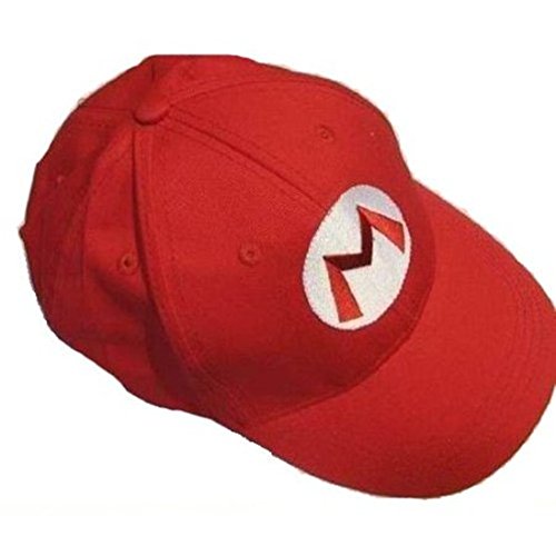 3716722983077 - NINTENDO MARIO BRO: REDBASEBALL CAP MARIO HAT RED, ONESIZE