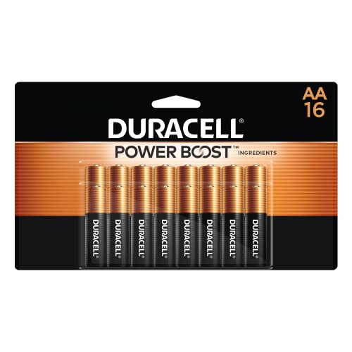 0371904047843 - DURACELL - COPPERTOP AA ALKALINE BATTERIES - LONG LASTING, ALL-PURPOSE DOUBLE A BATTERY FOR HOUSEHOLD AND BUSINESS - 16 COUNT