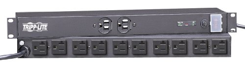 0037332011190 - TRIPP LITE 12 OUTLET ISOBAR RACKMOUNT PDU, 20A SURGE PROTECTED POWER STRIP, 15FT CORD, 5-20P, & $25K INSURANCE (IBAR12-20ULTRA)