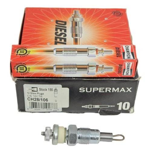 0037551101054 - 10 PACK OF CHAMPION BOXED DIESEL GLOW PLUGS CH28 155 THERMO-KING INTERNATIONAL