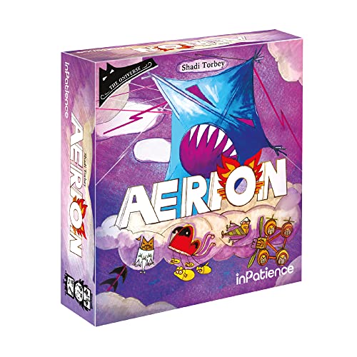 3760353370102 - AERION BOARD GAME | SOLO OR COOPERATIVE TWO PLAYER STRATEGY GAME FROM THE ONIVERSE | FUN FAMILY GAME FOR ADULTS AND KIDS | AGES 10+ | 1-2 PLAYERS | AVERAGE PLAYTIME 15 MINUTES | MADE BY INPATIENCE