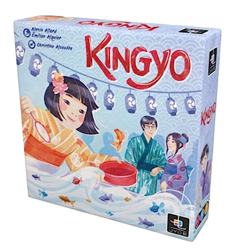 3770009377140 - JYDE KINGYO CARD GAME | JAPANESE GOLDFISH MATCHING GAME | FAST-PACED ACTION AND DEXTERITY GAME | FUN FAMILY GAME FOR KIDS AND ADULTS | AGES 7+ | 2-6 PLAYERS | AVERAGE PLAYTIME 10 MINUTES | MADE