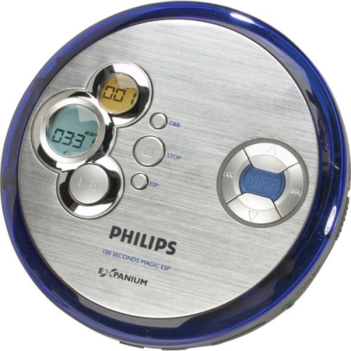 0037849956076 - PHILIPS EXP2461 PERSONAL CD/MP3 PLAYER WITH 100-SECOND ELECTRONIC SKIP PROTECTION
