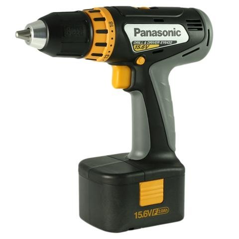 0037988718535 - FACTORY-RECONDITIONED PANASONIC EY6432FQKW-R 15.6 VOLT 1/2-INCH 2.0 AH CORDLESS DRILL DRIVER KIT