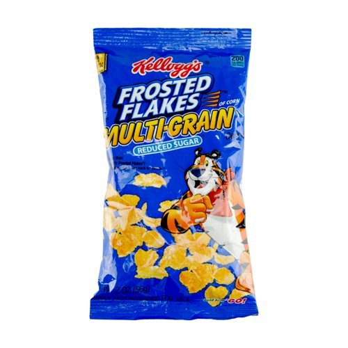 0038000114656 - KELLOGG'S FROSTED FLAKES MULTI-GRAIN REDUCED SUGAR CEREAL POUCH, 1 OUNCE (PACK OF 96)
