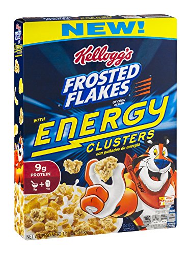 0038000131301 - KELLOGG'S FROSTED FLAKES WITH ENERGY CLUSTERS, 12.1 OUNCE