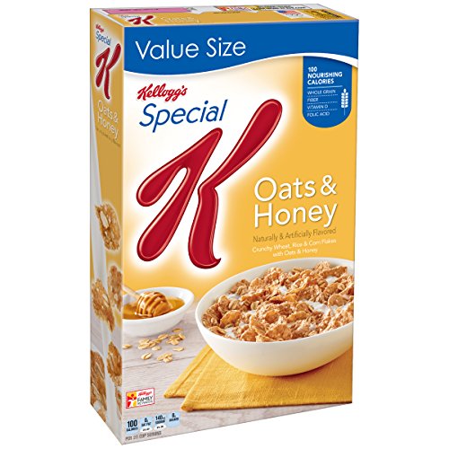 0038000143731 - SPECIAL K KELLOGG'S CEREAL, OATS AND HONEY, 18.50 OUNCE