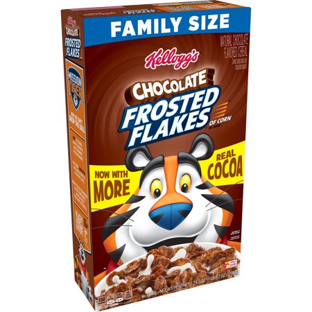 0038000179969 - KELLOGG’S CHOCOLATE FROSTED FLAKES FAMILY SIZE CHOCOLATE CEREAL - 24.7 OZ BOX