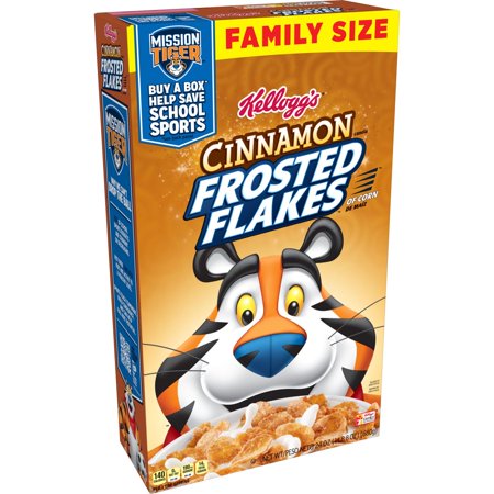 0038000181658 - KELLOGG’S FROSTED FLAKES BREAKFAST CEREAL, CINNAMON, FAMILY SIZE, 24 OZ