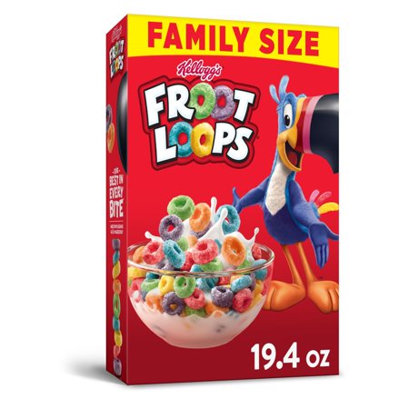 0038000181719 - KELLOGG’S FROOT LOOPS BREAKFAST CEREAL ORIGINAL FAMILY SIZE 19.4 OZ