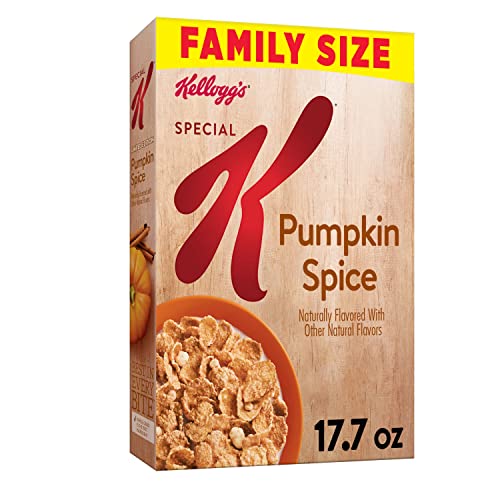 0038000202445 - KELLOGG’S SPECIAL K BREAKFAST CEREAL, 11 VITAMINS AND MINERALS, ANYTIME SNACKS, FAMILY SIZE, PUMPKIN SPICE, 17.7OZ BOX (1 BOX)