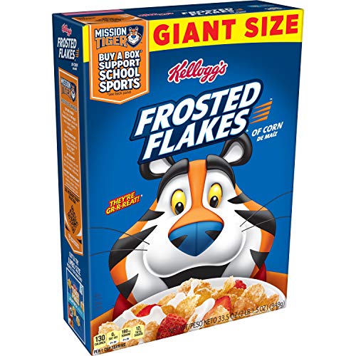 0038000231490 - KELLOGGS FROSTED FLAKES, BREAKFAST CEREAL, ORIGINAL, GIANT SIZE, 33.5OZ BOX