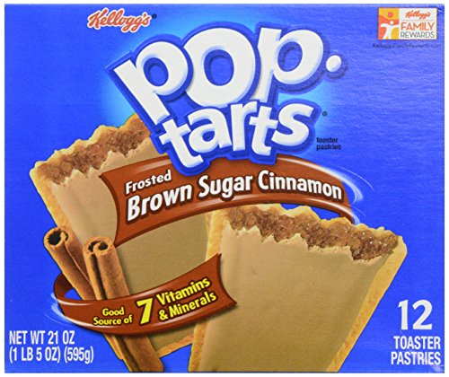 0038000311222 - KELLOGG'S POP-TARTS TOASTER PASTRIES - FROSTED BROWN SUGAR CINNAMON - 12 CT
