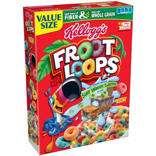 0038000391217 - KELLOGG'S FROOT LOOPS CEREAL, 21.7 OUNCE (PACK OF 8)