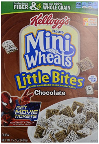 0038000596780 - KELLOGG'S FROSTED MINI WHEATS LITTLE BITES CEREAL-CHOCOLATE-15.2 OZ