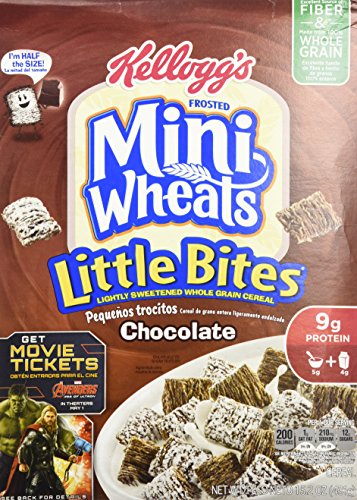 0038000596797 - KELLOGG'S FROSTED MINI WHEATS CHOCOLATE LITTLE BITES CEREAL 15.2 OZ