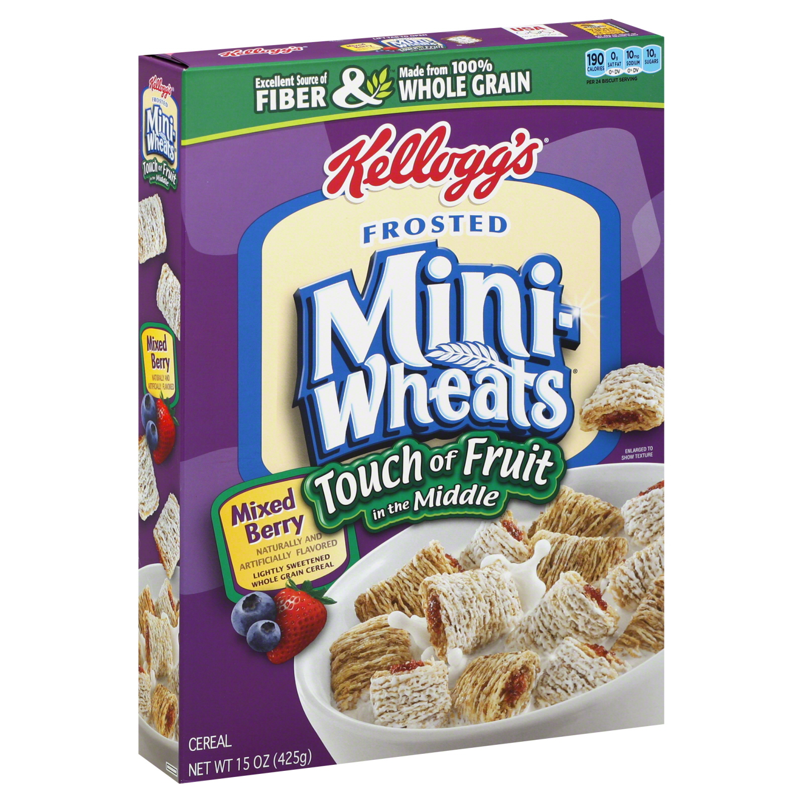 0038000713187 - FROSTED MINI-WHEATS CEREAL TOUCH OF FRUIT IN THE MIDDLE MIXED BERRY BOXES