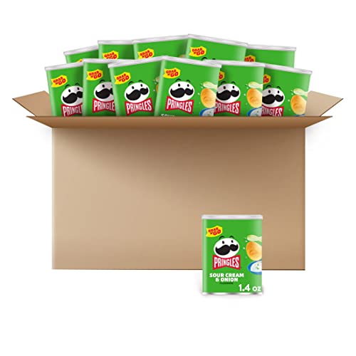 0038000845550 - PRINGLES SOUR CREAM AND ONION SMALL STACKS, 1.41 OUNCE (PACK OF 12)