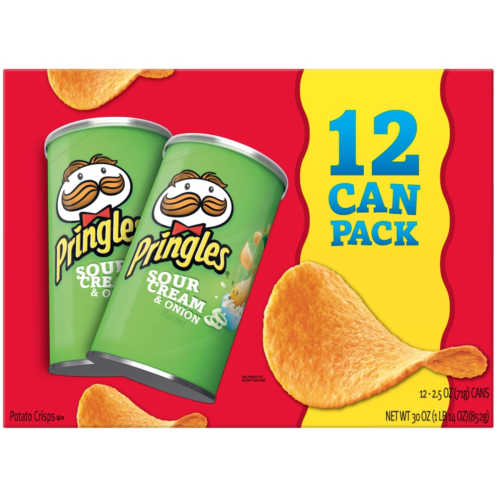 0003800084560 - PRINGLES SOUR CREAM AND ONION GRAB AND GO PACK, 2.5 OUNCE (PACK OF 12)