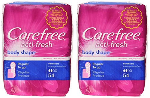 0380041000567 - ACTI-FRESH BODY SHAPE REGULAR TO GO UNSCENTED PANTILINERS