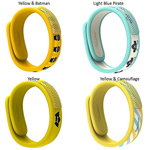3808000556940 - YELLOW NATURAL MOSQUITO REPELLENT BRACELETS BEST FOR INDOOR, OUTDOOR AGAINST MOSQUITOES INSECTS GNATS BITES FOR ADULTS, KIDS AND BABIES - PROTECT YOUR FAMILY NOW