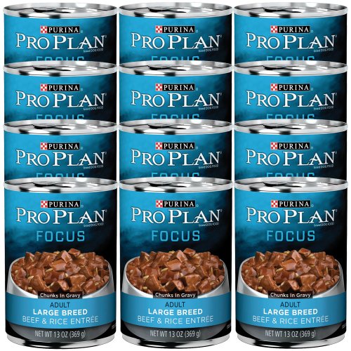 0038100026774 - PURINA PRO PLAN CANNED ADULT LARGE BREED BEEF AND RICE FOOD, 13 OZ.