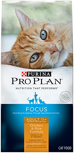 0038100131799 - PURINA PRO PLAN DRY CAT FOOD, FOCUS, ADULT 11 PLUS CHICKEN & RICE FORMULA, 7-POUND BAG, PACK OF 1