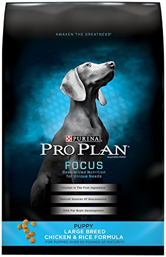 0038100132635 - PURINA PRO PLAN DRY DOG FOOD, FOCUS, PUPPY LARGE BREED CHICKEN & RICE FORMULA, 34-POUND BAG, PACK OF 1