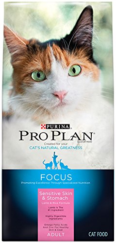 0038100144829 - PURINA PRO PLAN DRY CAT FOOD, FOCUS, ADULT SENSITIVE SKIN AND STOMACH LAMB AND RICE FORMULA, 16-POUND BAG, PACK OF 1