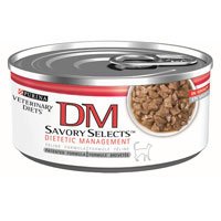 0038100150677 - PURINA DM SAVORY SELECTS DIETETIC MANAGEMENT CAT FOOD 24 5.5 OZ CANS