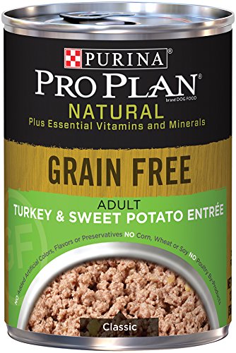 0038100153401 - PURINA PRO PLAN WET DOG FOOD, NATURAL, GRAIN FREE ADULT TURKEY & SWEET POTATO ENTRÉE, 13-OUNCE CAN, PACK OF 12