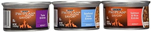 0038100166807 - PRO PLAN SAVOR CAT SEAFOOD VARIETY PACK - 3 ENTREES (CASE OF 12)