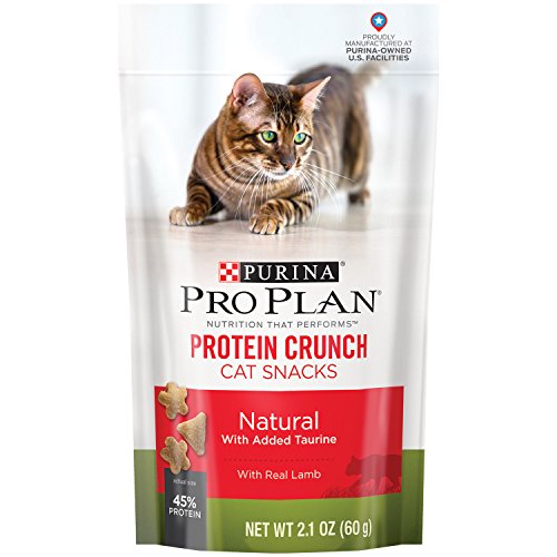 0038100168771 - PURINA PRO PLAN CAT SNACKS, NATURAL PROTEIN CRUNCH WITH LAMB, 2.1-OUNCE POUCH, PACK OF 10