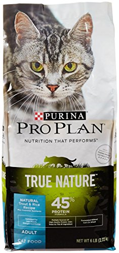 0038100170521 - PURINA PRO PLAN DRY CAT FOOD, TRUE NATURE, 45% PROTEIN FORMULA, TROUT & RICE RECIPE, 6-POUND BAG, PACK OF 1