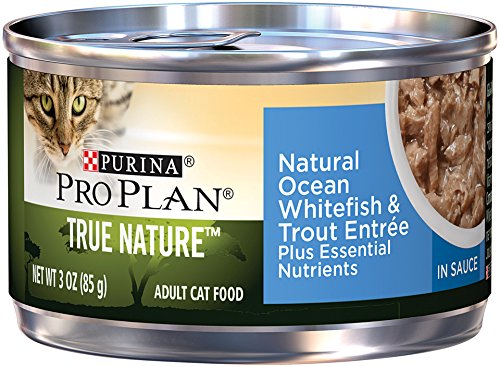 0038100172501 - PURINA PRO PLAN WET CAT FOOD, TUE NATURE, NATURAL OCEAN WHITEFISH & TROUT ENTRÉE, 3-OUNCE CAN, PACK OF 24