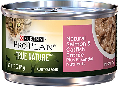 0038100172525 - PURINA PRO PLAN WET CAT FOOD, TUE NATURE, NATURAL SALMON & CATFISH ENTRE, 3-OUNCE CAN, PACK OF 24