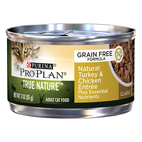 0038100174307 - PURINA PRO PLAN TRUE NATURE NATURAL TURKEY AND CHICKEN ENTREE CLASSIC CAT FOOD (24 PACK), 3 OZ