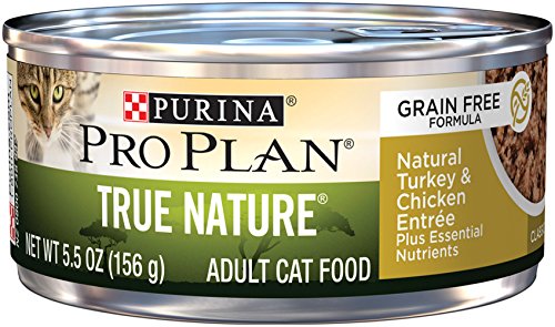0038100175250 - PURINA PRO PLAN WET CAT FOOD, TRUE NATURE, NATURAL TURKEY & CHICKEN ENTREE, 5.5-OUNCE CAN, PACK OF 24
