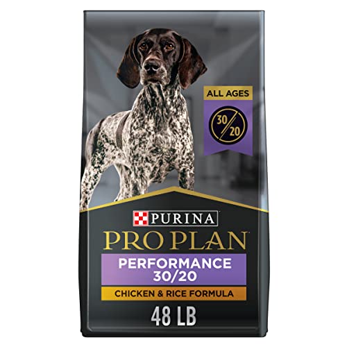 0038100184443 - PURINA PRO PLAN HIGH CALORIE, HIGH PROTEIN DRY DOG FOOD, 30/20 CHICKEN & RICE FORMULA - 48 LB. BAG