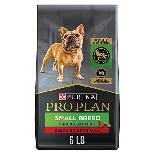 0038100190673 - PURINA PRO PLAN HIGH PROTEIN SMALL BREED DOG FOOD, SHREDDED BLEND BEEF & RICE FORMULA - 6 LB. BAG