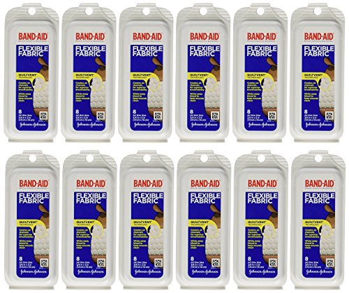 0381370044475 - BAND-AID 8'S TRAVEL PACKS, 12 PACKS PER CASE, 2 CASES.
