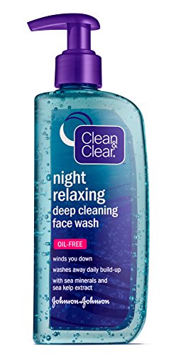 0381371157648 - CLEAN&CLEAR NIGHT RELAXING DEEP CLEANING FACE WASH, 8 FLUID OUNCE